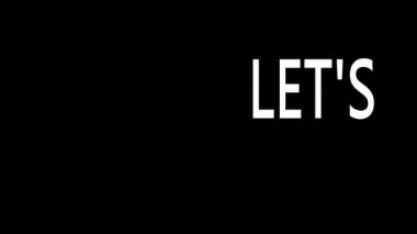 Hadi gezmeye gidelim. İş konsepti. Kinetik Tipografi Metin Canlandırması