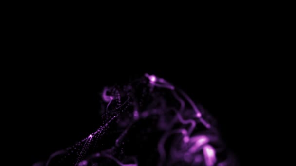 Abstract Particle Dark Background — Stock Video