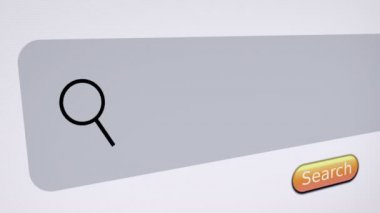 Porno kelime yazan bir arama kutusu olan web tarayıcısı ya da web sayfası