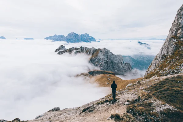 Person Standing Enjoying View — Stock Photo, Image