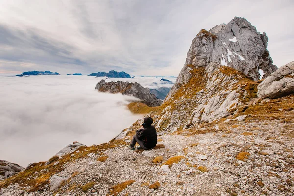 Osoba Užívající Výhled — Stock fotografie