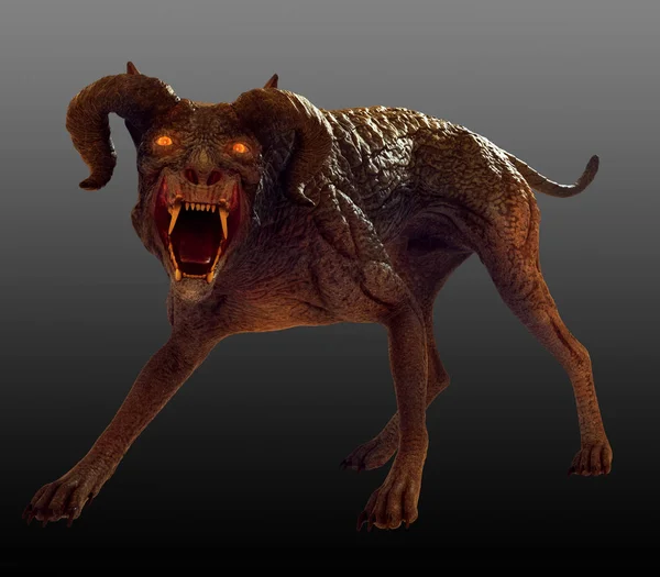 Demon Dog Hellhound — 스톡 사진