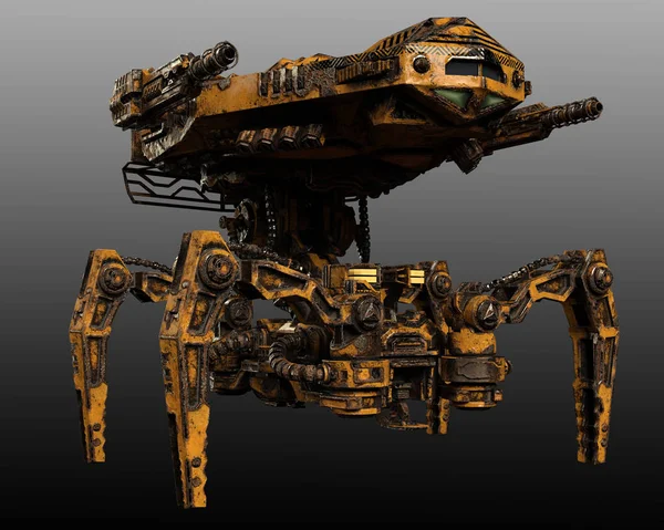 Sci Spider Crab Mech Weapon — Fotografia de Stock