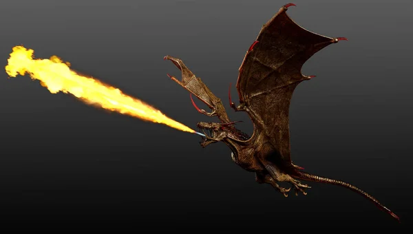 Wyvern Fantasía Wyrm Dragón Volador — Foto de Stock