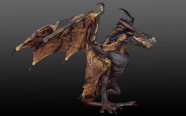 Fantaisie Wyvern Dragon Volant Wyrm — Photo