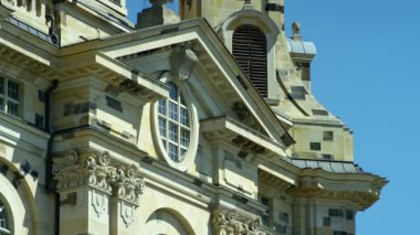 Dresden Frauenkirche (kelimenin tam anlamıyla kilise Our Lady) bir Lutheran Kilisesi, Dresden, Saxoni Anhalt, Almanya, Avrupa, Ağustos 2017