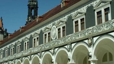  Georgentor ve alay, Prens ilk şehir'birçok Rönesans bina. Dresda, Saksonya. Temmuz 2017