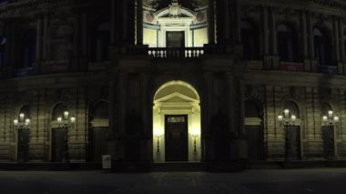 Semperoper, opera binası Saechsische Staatsoper Dresden (Sakson Devlet Opera), konser salonu, Dresden. Saxony, Almanya., Temmuz 2017
