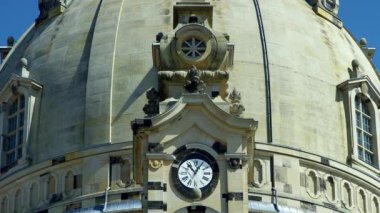 Dresden Frauenkirche (kelimenin tam anlamıyla kilise Our Lady) bir Lutheran Kilisesi, Dresden, Saxoni Anhalt, Almanya, Avrupa, Ağustos 2017