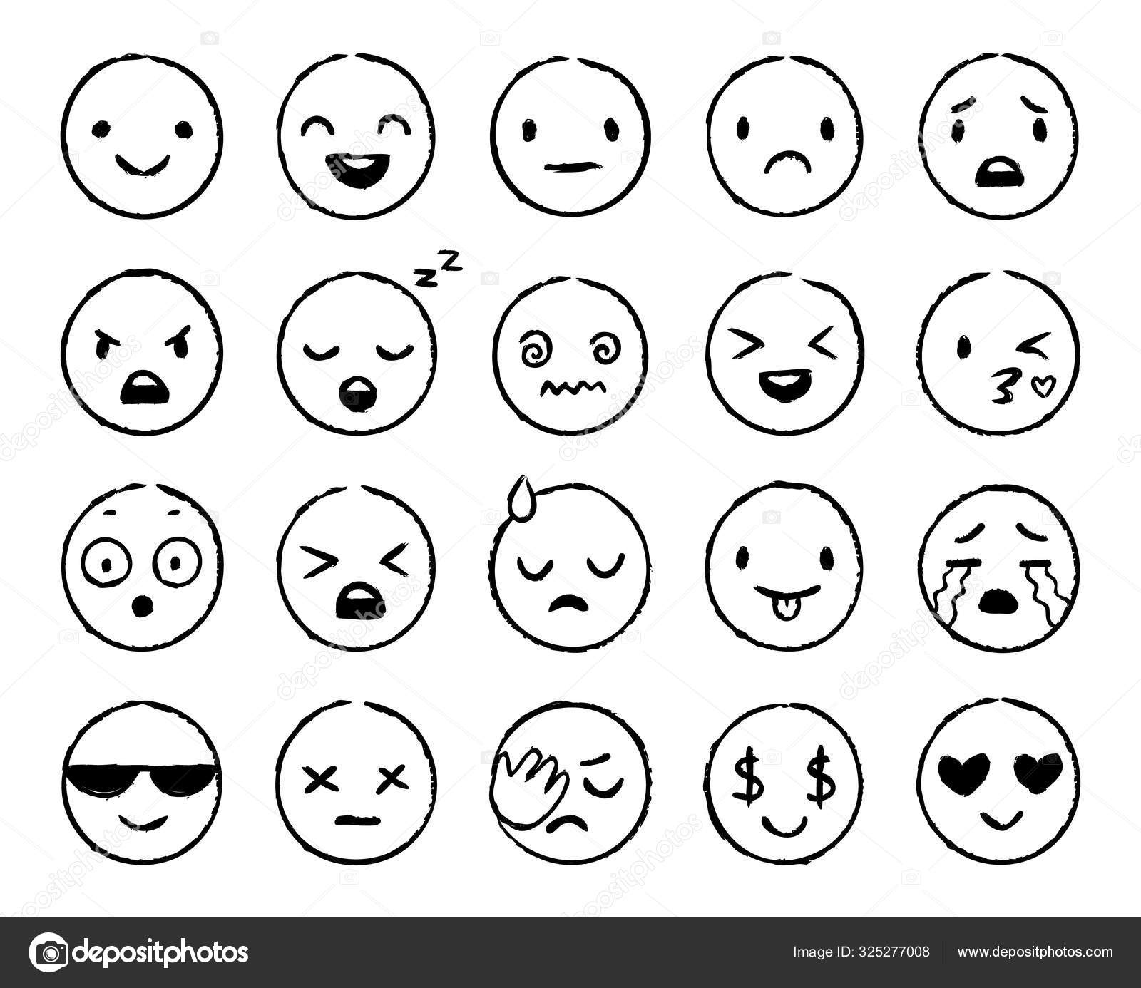 Emoticon Line, Eye, Drawing, Face, Cartoon, Doodle, Smile, Mouth