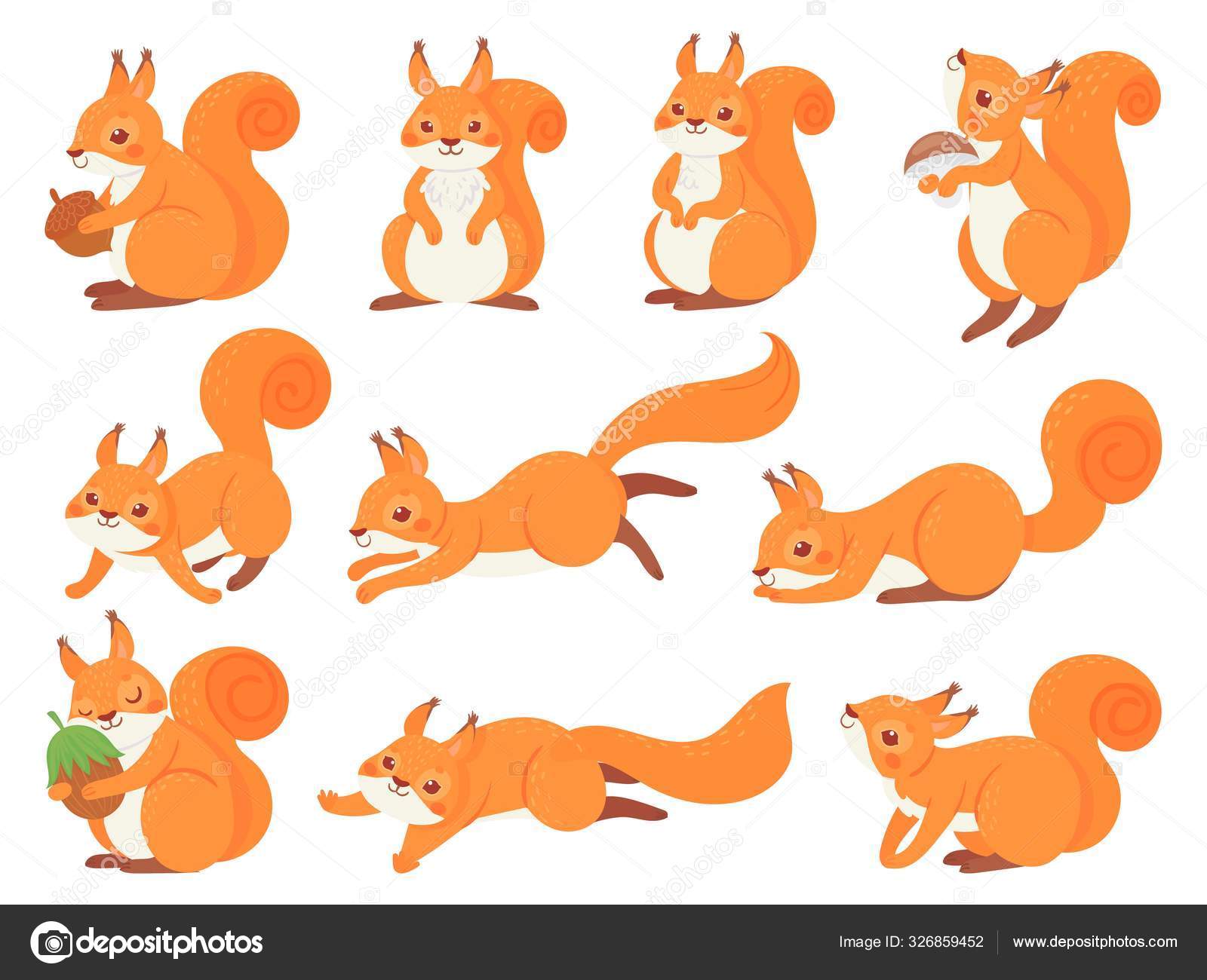 Cartoon squirrel. Cute squirrels with red furry tail, mammals animals and brown fur squirrel vector set. Adorable forest fauna, funny wildlife stickers collection. Playful cub illustrations pack Stock Vector Image by ©.com # Cartoon squirrel. Cute squirrels with red furry tail, mammals animals and brown fur squirrel vector set. Adorable forest fauna, funny wildlife stickers collection. Playful cub illustrations pack Stock Vector Image by ©.com #