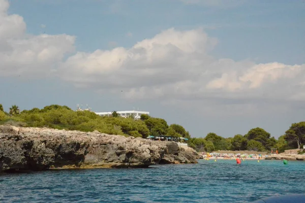 Panoramic Sea View Beach Island Menorca Beautiful Seaside — Stock Photo, Image
