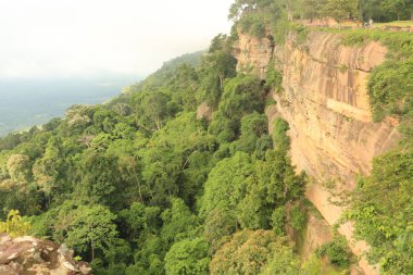 Tayland cliff üzerinde sis