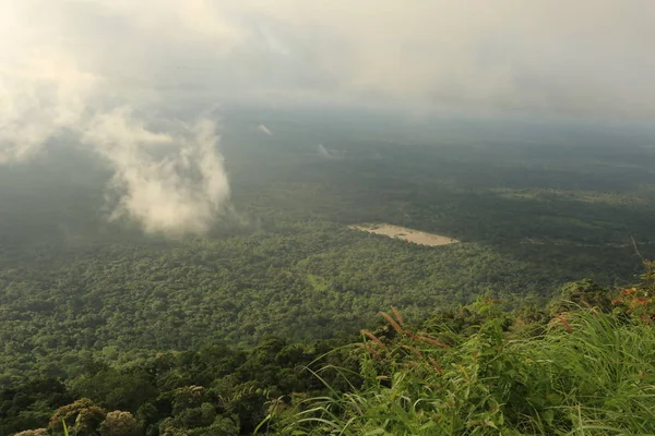 Nebel auf Klippe in Thailand — Stockfoto