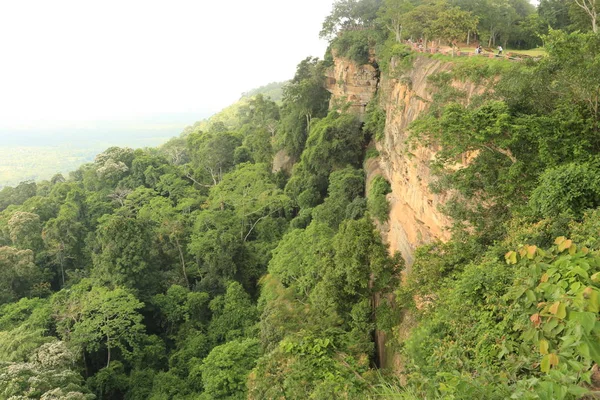 Nebel auf Klippe in Thailand — Stockfoto