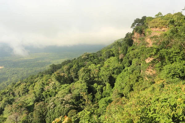 Niebla en el acantilado en Tailandia — Foto de Stock