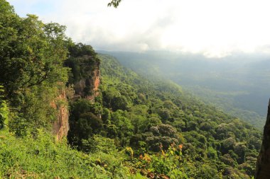 Tayland cliff üzerinde sis