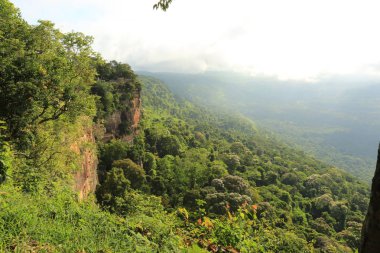 Tayland cliff üzerinde sis