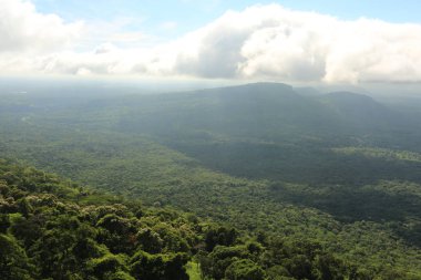 Tayland cliff üzerinde sis