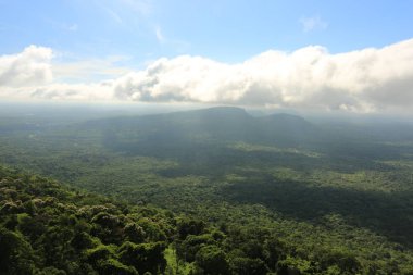 Tayland cliff üzerinde sis