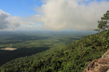 Tayland cliff üzerinde sis