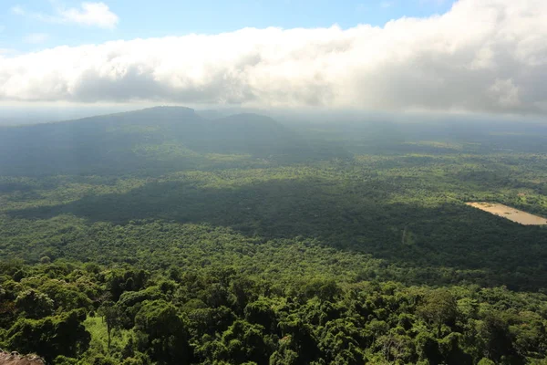 Tayland cliff üzerinde sis