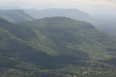 Tayland cliff üzerinde sis