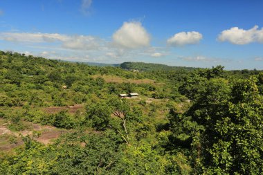 Tayland cliff üzerinde sis