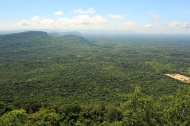 Tayland cliff üzerinde sis