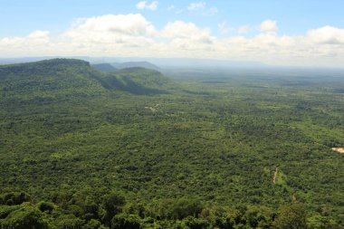 Tayland cliff üzerinde sis
