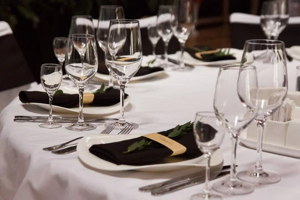 Detalhes da mesa de casamento — Fotografia de Stock