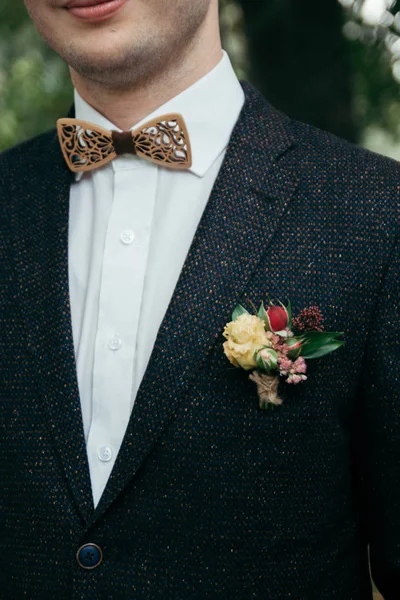 Όμορφος groom κοστούμι Εικόνα Αρχείου
