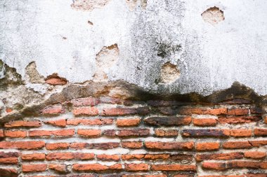 Tuğla duvar arka planlar eski evim. Duvarlar çürümüş evlerin. Klasik ve vintage