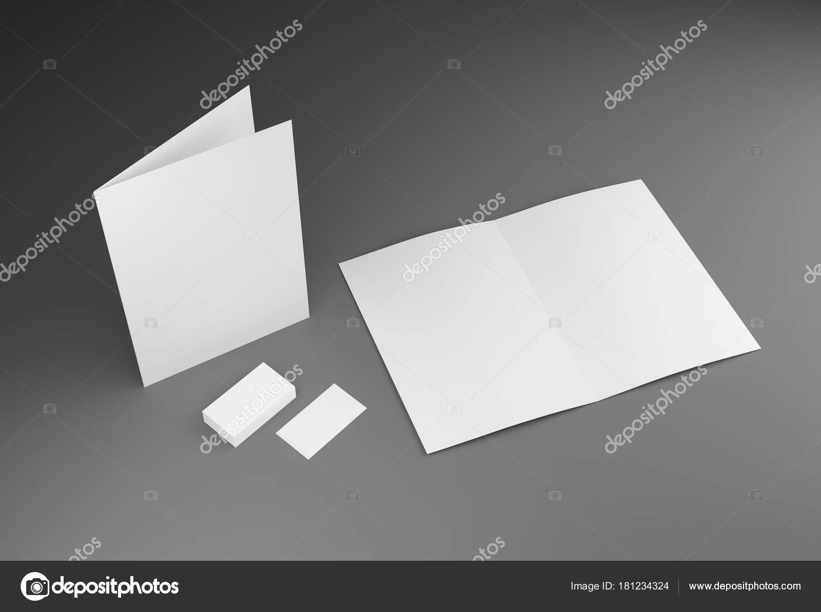 A21 brochure blank white template and business cards mockup for Intended For A2 Card Template