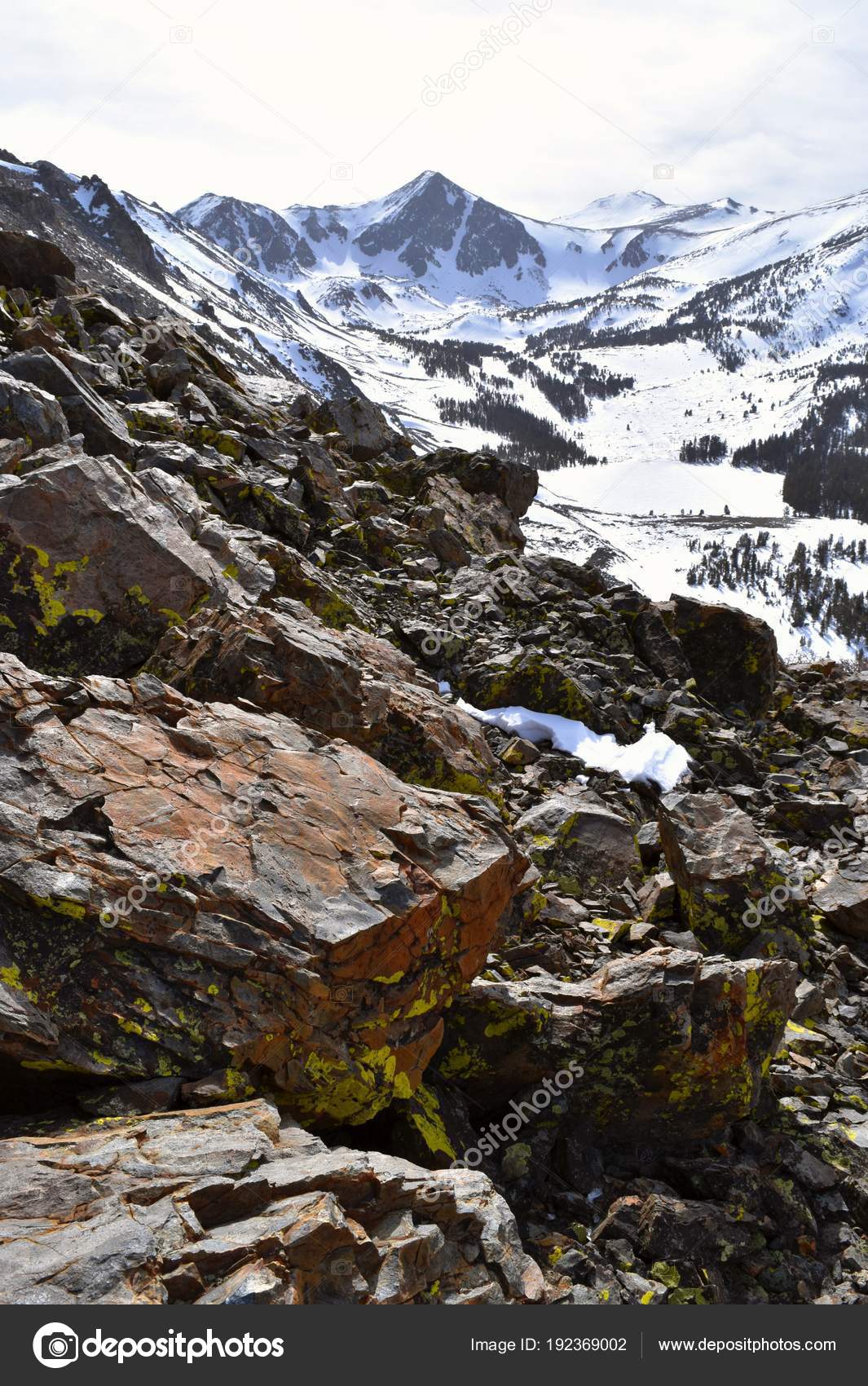Inyo Californie Février 2018 Une Désert Montagne Scène Hiver