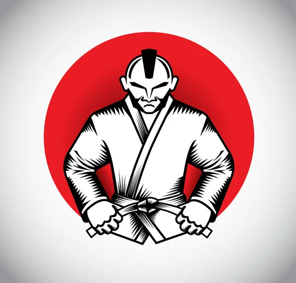 BJJ Fighter vektör tasarımı