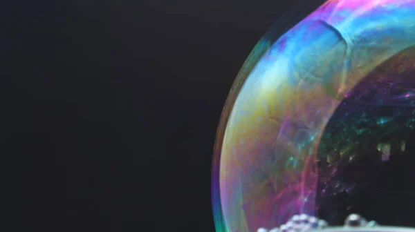 Vacker bild av en tvål bubbla svårt att uppnå — Stockfoto