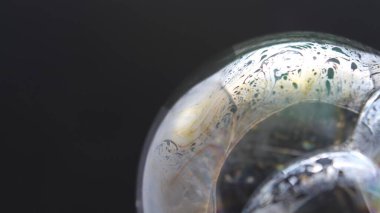 Beautiful photo of a soap bubble difficult to achieve clipart