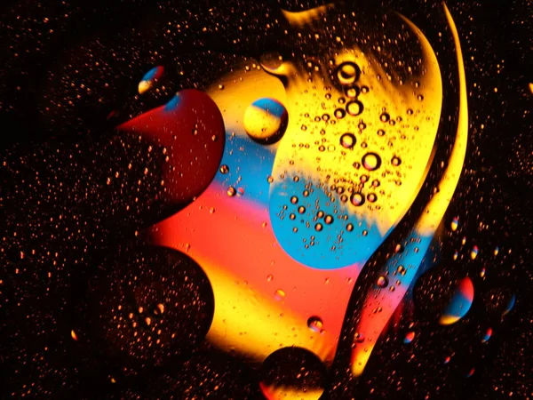 Different Abstract Bubbles Colored Spheres Rare Spectacular Fluids — Stock Photo, Image