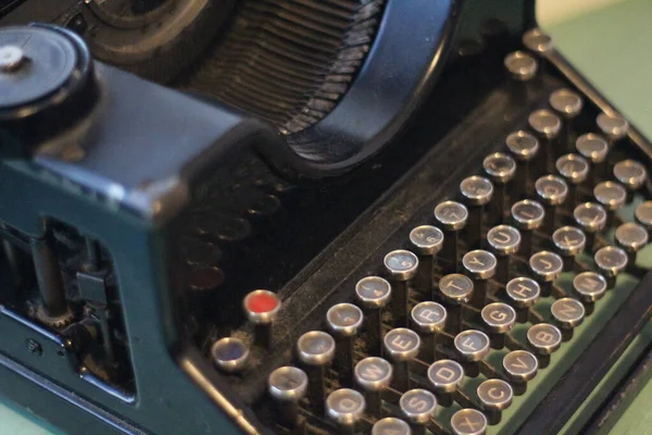 Hermosa Máquina Escribir Donde Todo Era Mecánico — Foto de Stock