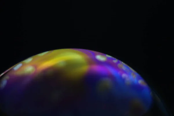 行星颜色对太空球抽象恒星肥皂基金的影响 — 图库照片