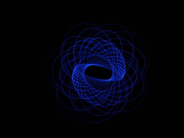 Işık soyut formlar simetrik yuvarlak renkler