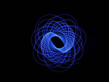 Işık soyut formlar simetrik yuvarlak renkler