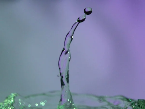 Аннотация Colors Colliding Drops Different Fluids Funds Forms — стоковое фото