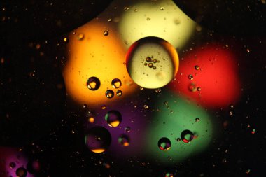 Fonlar farklı sıvılar soyut renkler farklı nadirlikler