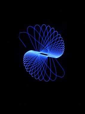 Işık soyut formlar simetrik yuvarlak renkler