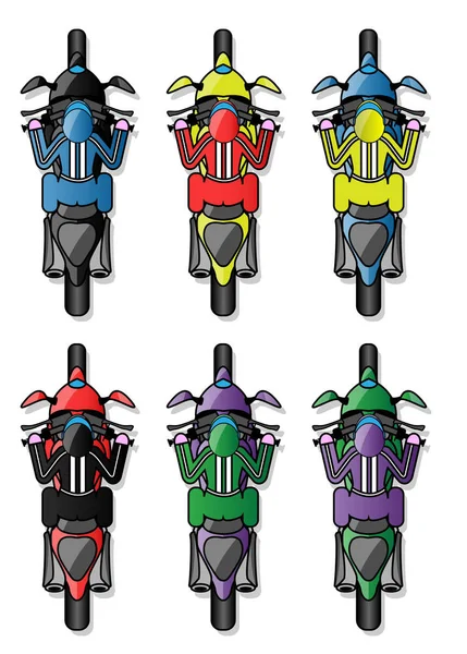 Motor Racing stijl Cartoon — Stockvector