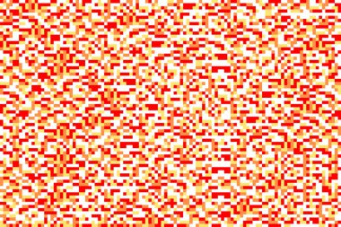 Stil piksel arka planda beyaz kırmızı turuncu sarı