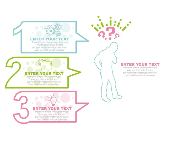 Modello Infografica Aziendale Con Numeri Opzioni Passaggi Colorati Versione Dieci — Vettoriale Stock