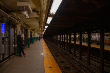 Inside the subway in New York City, USA . November ,2018.